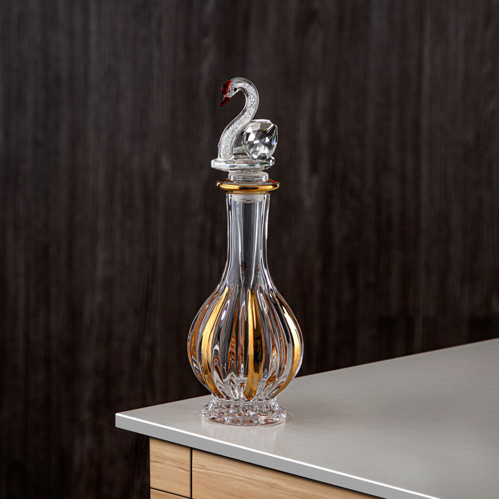 زجاجة عطر المرجان 200 مل (VR-D22-4-Golden) - زجاج بمقبض بجعة | مجموعة البجعة