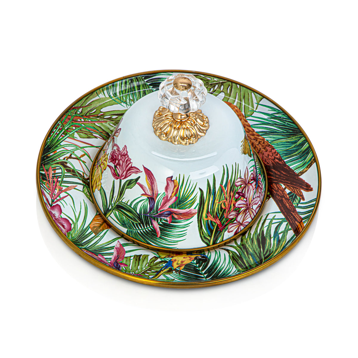 Almarjan Tohfa Collection Enamel Butter Plate - 287421069