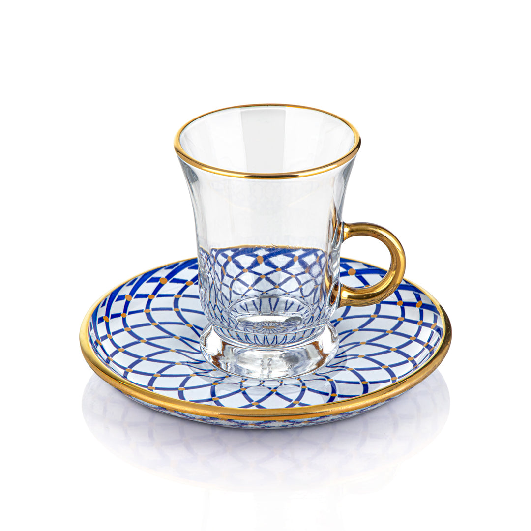 Almarjan 6 pièces Asya Collection Tasses à thé en verre - 87084