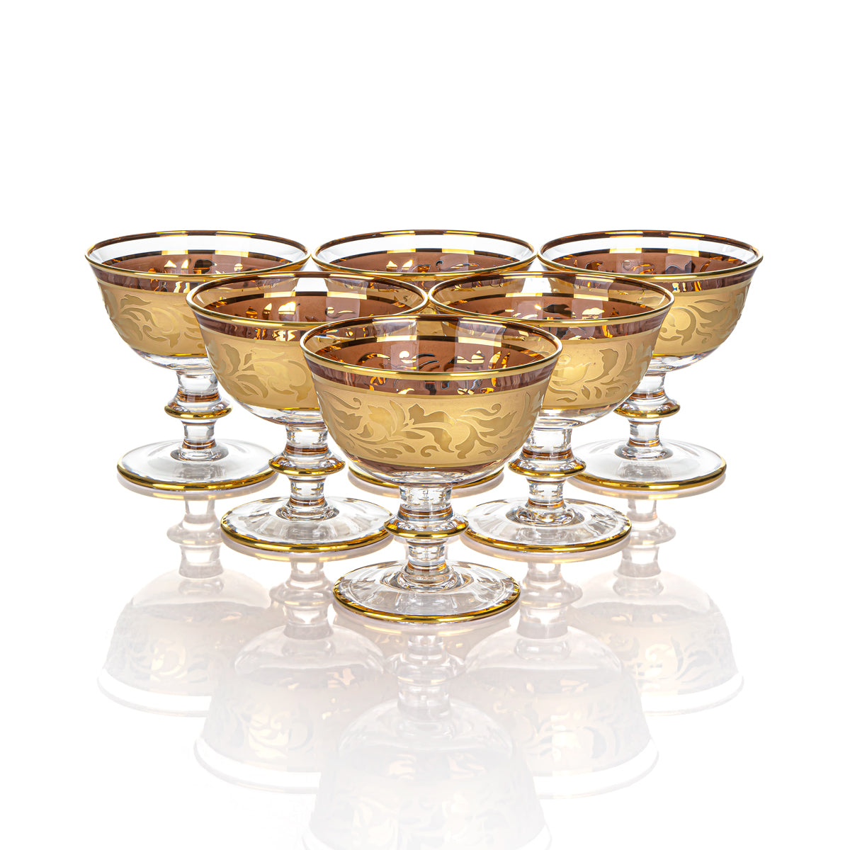 Ensemble de coupes à glace en verre Almarjan 6 pièces - 955/795