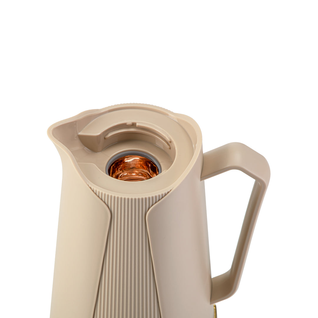 Almarjan 2 Pieces Vacuum Flask Set Beige & Gold - JT21AB-100 BG/G