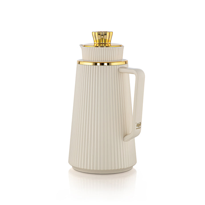 Almarjan 2 Pieces Vacuum Flask Set Ivory & Gold - JT22-100/130 IV/G