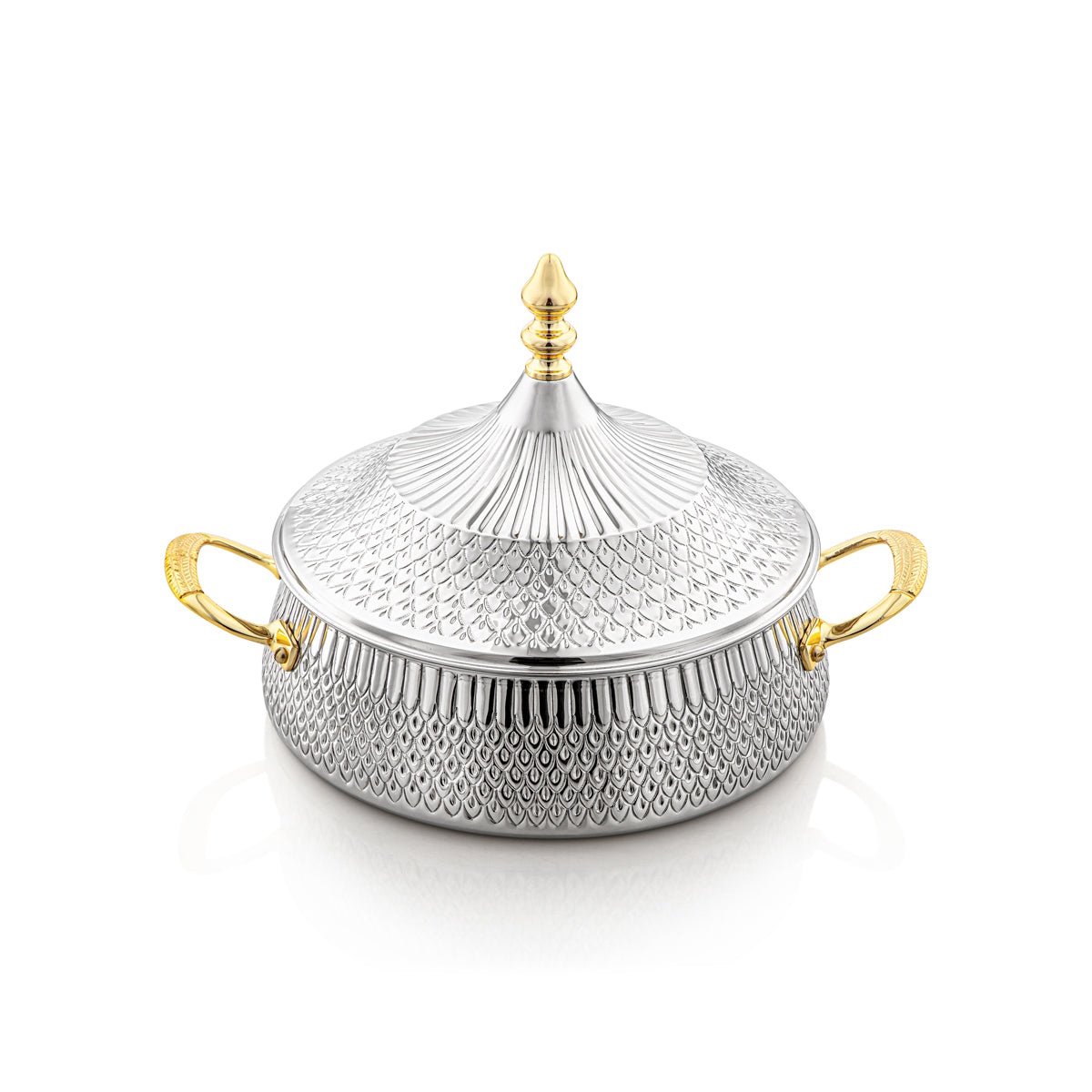 Marmite Laiton 25 CM Almarjan Argent &amp; Or - MD-2931D