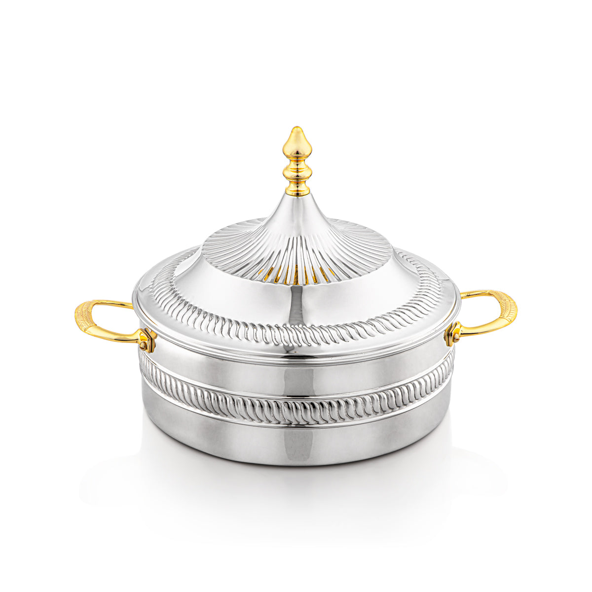 Marmite Laiton 28 CM Almarjan Argent &amp; Or - MD-2933C