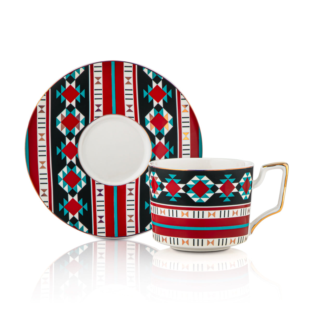 Almarjan 6 Pièces Collection Fonon Tasse et Soucoupe - 7645