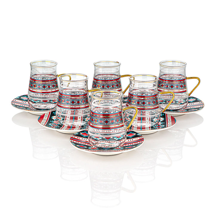 Ensemble de 6 tasses à thé de la collection Fonon d'Almarjan - 7645