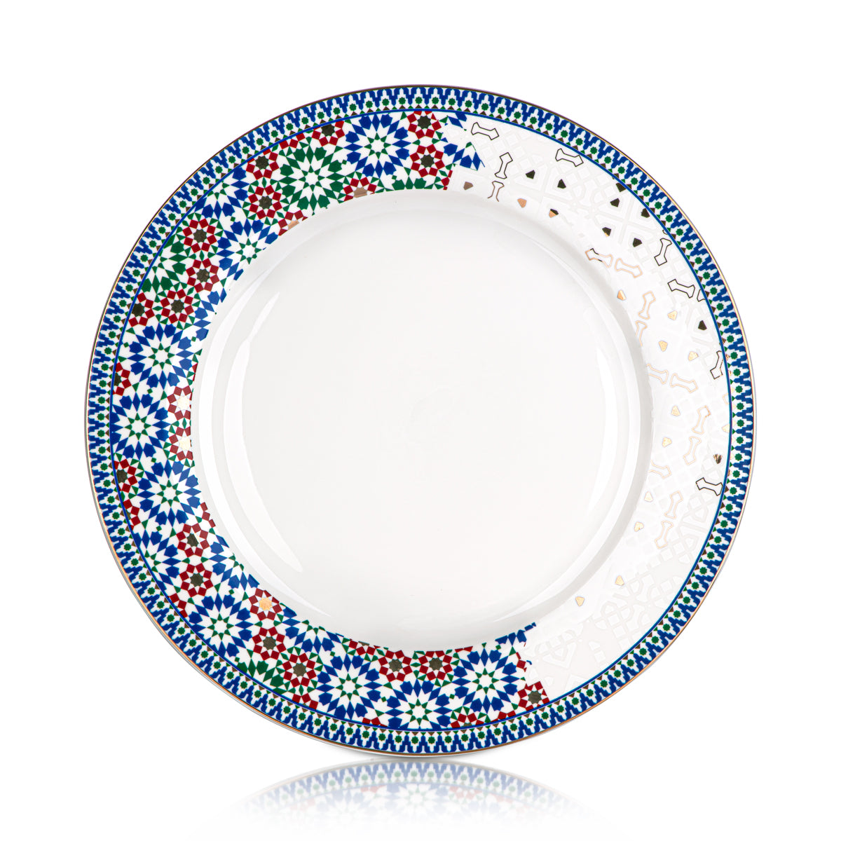 Almarjan 6 Pièces Collection Fonon Assiette Plate 10,5 Pouces - 4955