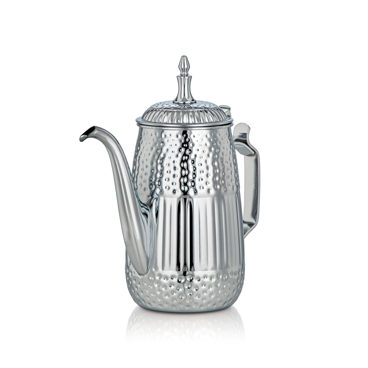 Almarjan 1 Litre Marabaa Collection Pot à Lait en Acier Inoxydable Argent - STS0010946