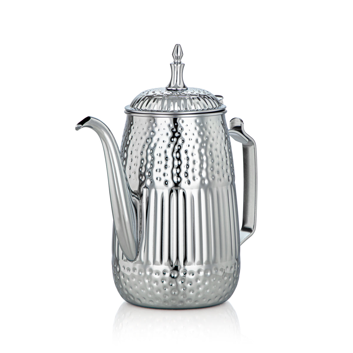 Almarjan 1,3 Litre Marabaa Collection Pot à Lait en Acier Inoxydable Argent - STS0010947