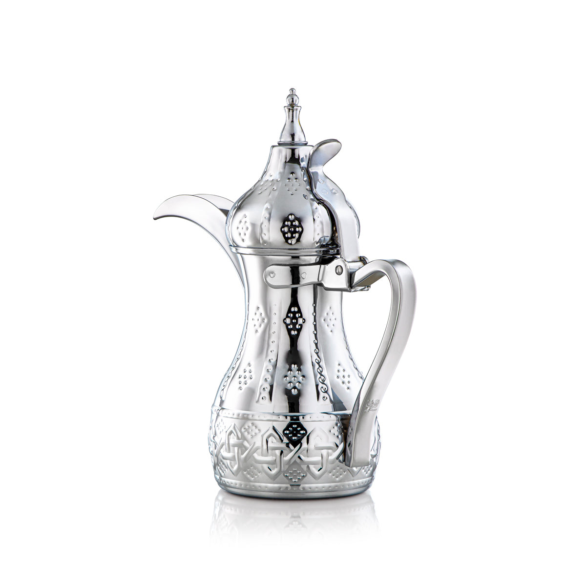 Almarjan 0.75 Liter Sahara Collection Stainless Steel Dallah Silver - STS0010973