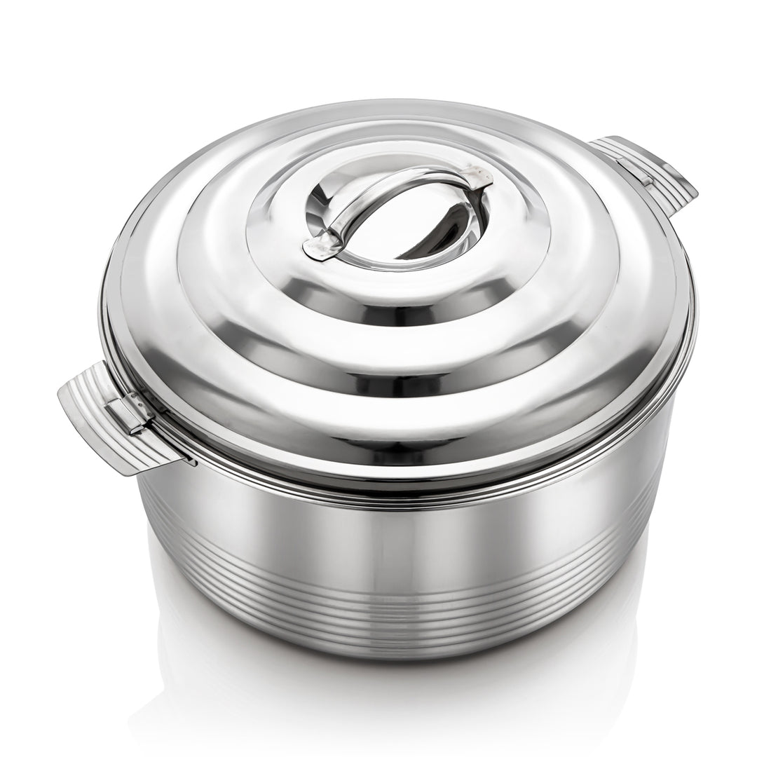 Almarjan 25,000 ML Casa Collection Stainless Steel Hot Pot Silver - STS0290337