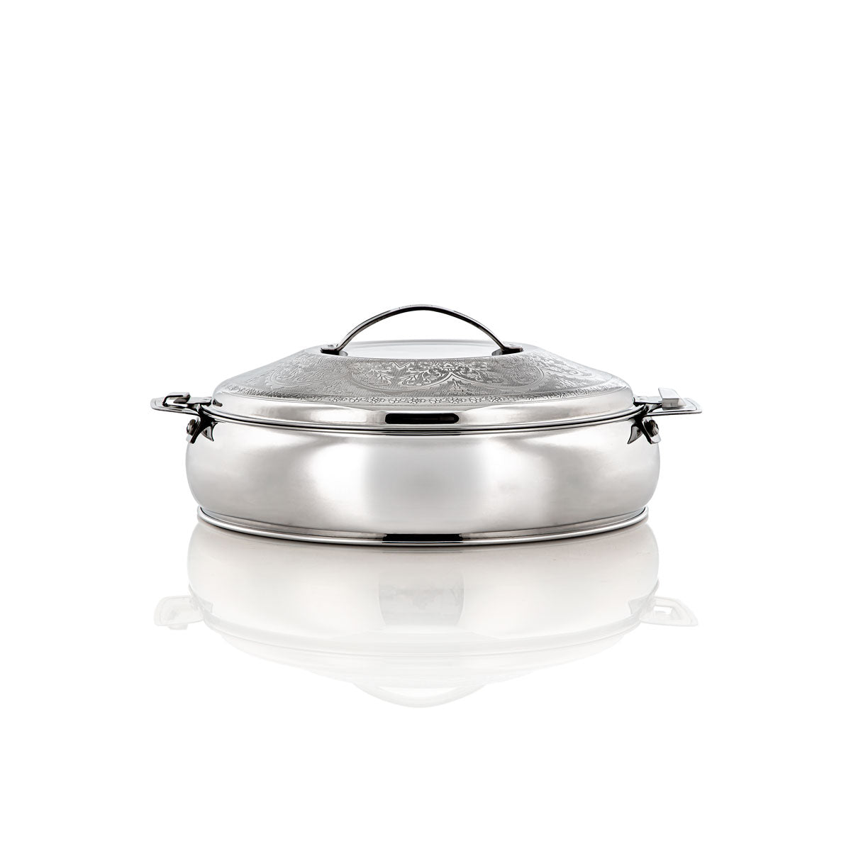 Almarjan 21 CM Collection Ashwaq Marmite Inox Argenté - H22E12