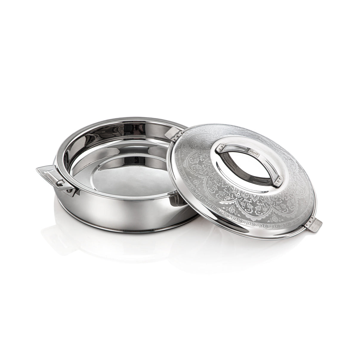 Almarjan 21 CM Collection Ashwaq Marmite Inox Argenté - H22E12