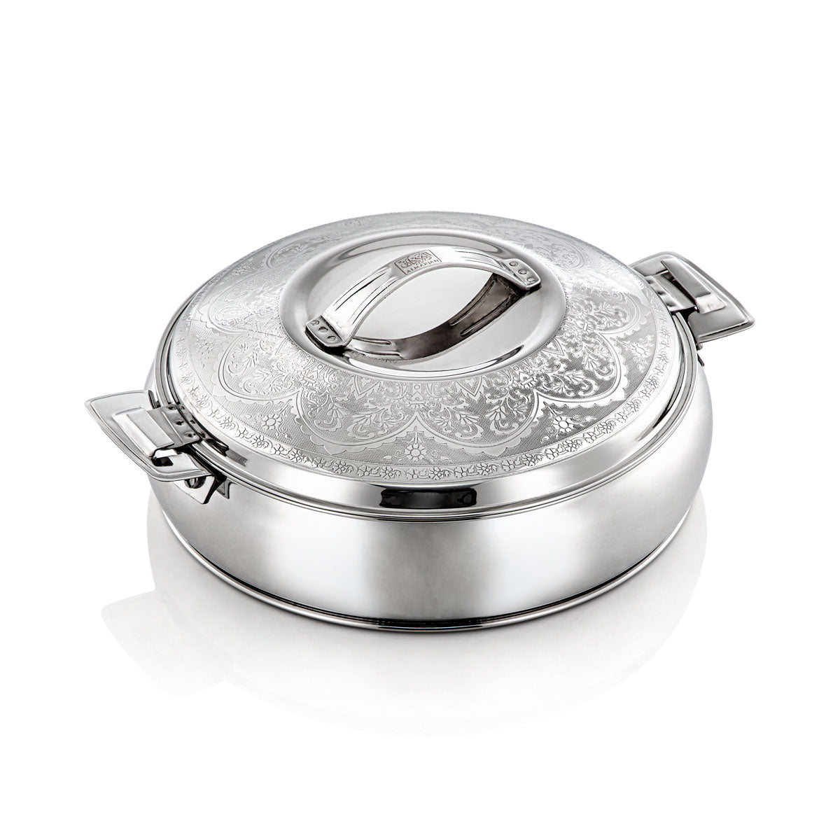 Almarjan 21 CM Collection Ashwaq Marmite Inox Argenté - H22E12