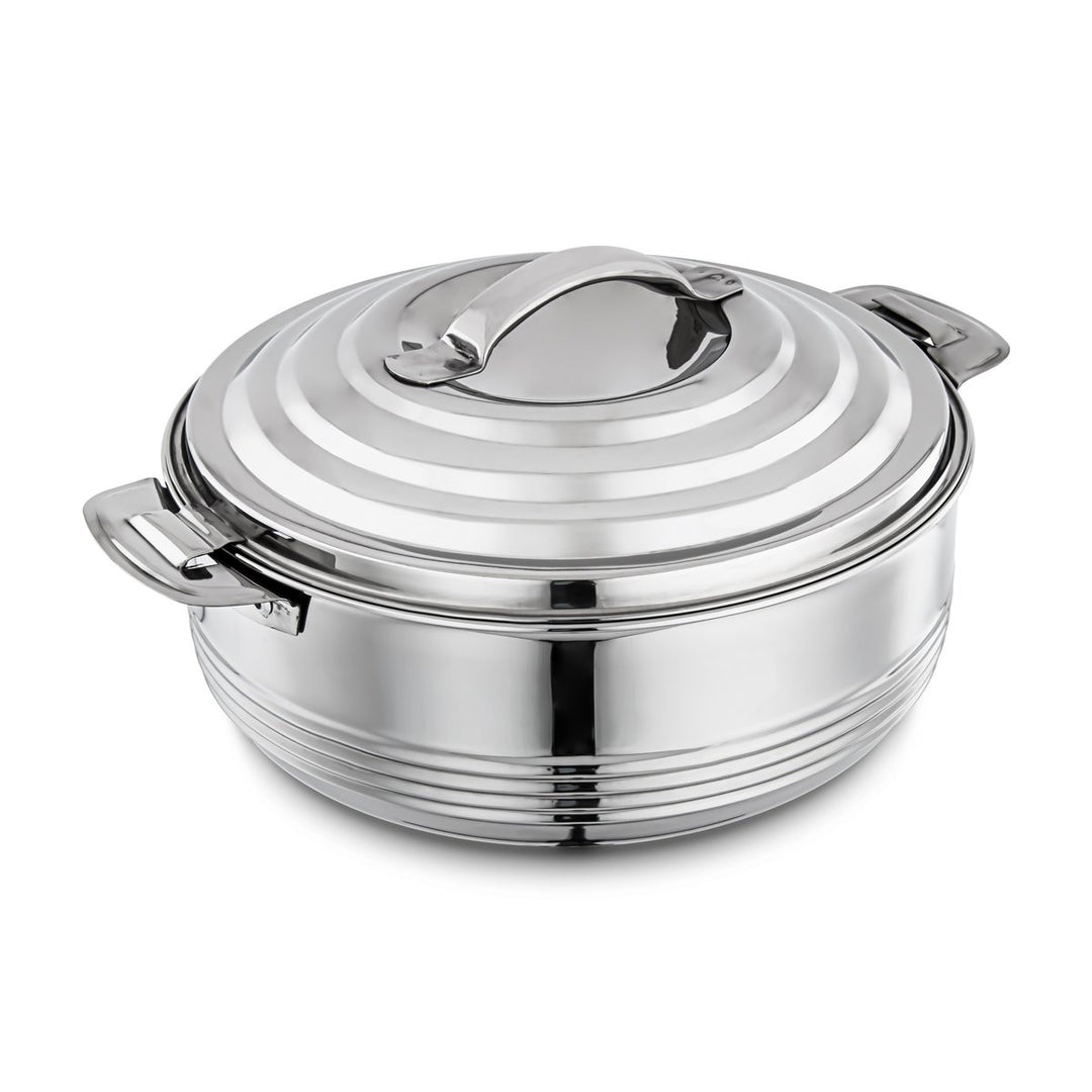 Almarjan 3 Pieces Casa Collection Stainless Steel Hot Pot Silver - STS0290028